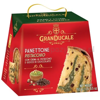 Panettone Ciasto Granducale Z Kremem Pistacjowym I Kawałkami Czekolady 750G