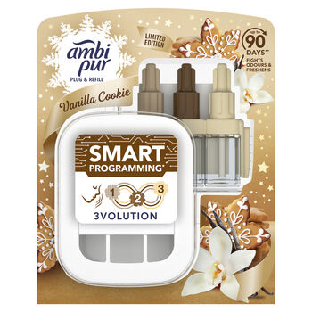 Ambi Pur Plug&Refill Limited Edition Vanilla Cookie Smart Programming Odświeżacz powietrza 20 ml