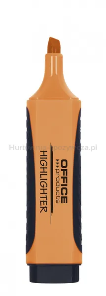 Zakreślacz OFFICE PRODUCTS z gumowym uchwytem, 2-5mm, pomarańczowy