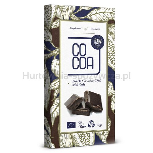 Czekolada Ciemna 75 % Z Solą Bio 50 G - Cocoa [BIO]