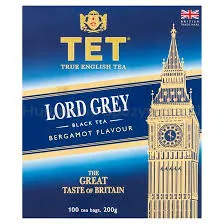 Tet Lord Grey Black Tea 100 Torebek X 2G