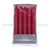 Świeca stołowa prosta DONAU HOME, 20x170 mm, 10 szt., czerwona - 2