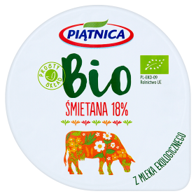 Piątnica Śmietana18% Bio 200G