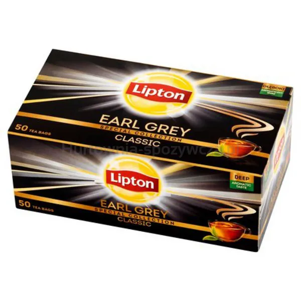 Herbata LIPTON czarna, Earl Grey, 50 torebek