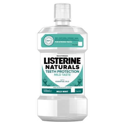 Listerine Płyn Do Płukania Jamy Ustnej Naturals Teeth Protection Mild Taste 500 Ml