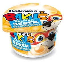 Bakuś Serek kremowy Biszkoptowy 125g