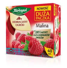 Herbapol Herbaciany Ogród herbatka owocowa malina Rodzinna Paczka 40Torebek/108g