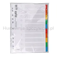 Przekładki OFFICE PRODUCTS, karton, A4, 227x297mm, 10 kart, lam. indeks, mix kolorów - 3