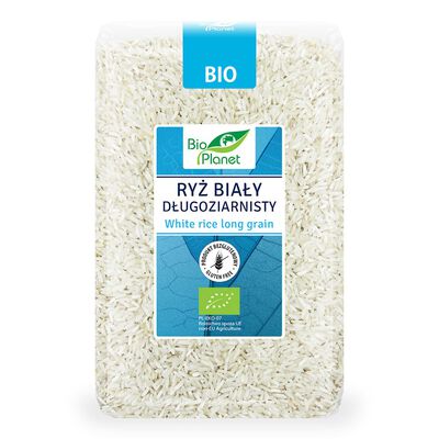 Bio Planet Ryż Biały Długoziarnisty Bezglutenowy Bio 1 Kg [BIO]