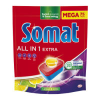 Somat Tabletki do mycia naczyń w zmywarkach All in One Extra Lemon 75 szt. 1245 g