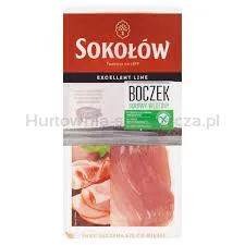 Sokołów Boczek Surowy Wędzony Plastry 100 G