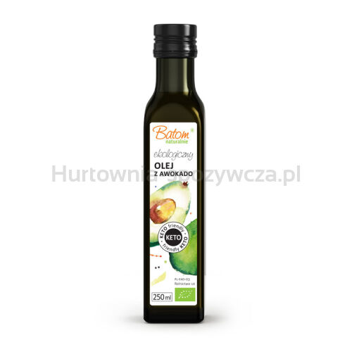 Olej Z Awokado Tłoczony Na Zimno Keto Bio 250 Ml - Batom [BIO]