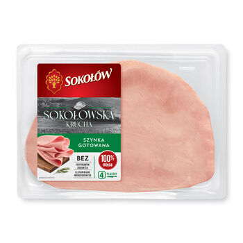 Sokołów Sokołowska Krucha Szynka Gotowana Plastry 160G 