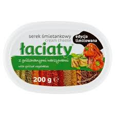 Łaciaty Serek Śmietankowy Z Grillowanymi Warzywami 200G