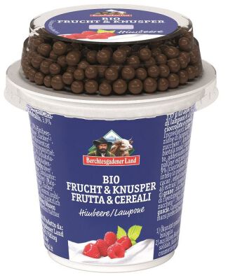 Jogurt Malinowy Z Kulkami Czekoladowymi Bio 150 G - Berchtesgadener Land [BIO]