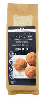 Mieszanka Do Wypieku Bułek Bez Dodatku Cukrów Bezglutenowa Keto 310 G - Pięć Przemian [BIO]