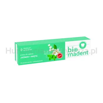 Madent Bio naturalna pasta do zębów JAŚMIN+MIĘTA 100ml