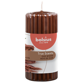 Świeca Bolsius Pieńkowa Zapachowa 120/58 True Scents Drzewo Agarowe