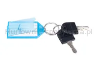 Zawieszki na klucze APLI, 29x56mm, 6szt., blister, mix kolorów - 4