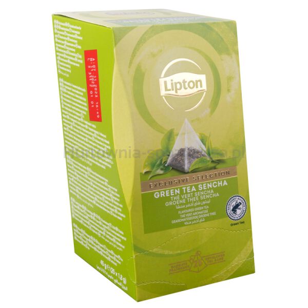 Herbata LIPTON Exclusive Selection, piramidki, zielona sencha, 25 kopert - 2