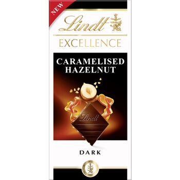 Lindt Czekolada Excellence Dark Caramelised Hazelnut 100G