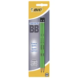 BIC ołówek Criterium drewniany grafitowy BB bez gumki blister 2 szt.
