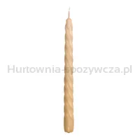 Świeca barok DONAU HOME, 22x240 mm, 10 szt., kremowa - 2