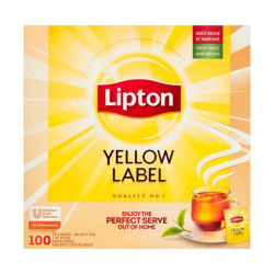 Lipton Herbata Yellow Label 100 kopert x1,8g