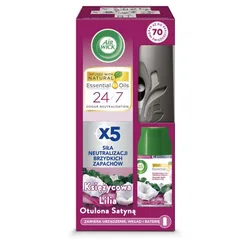 Air Wick Odświeżacz Powietrza Freshmatic Księżycowa Lilia Otulona Satyną Komplet 250 Ml