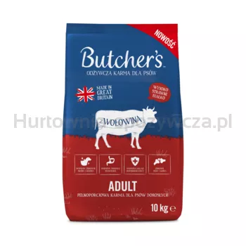 Butcher's Adult, sucha karma dla psów dorosłych, z wołowiną 10kg