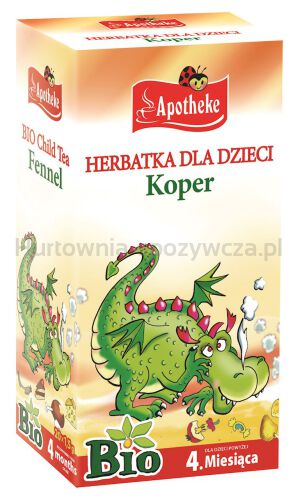 Herbatka Dla Dzieci - Koper Włoski Po 4 Miesiącu Bio (20 X 1,5 G) 30 G - Apotheke [BIO]