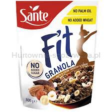 Sante Fit Granola Orzechy Kakao Bez Dodatku Cukru 300G