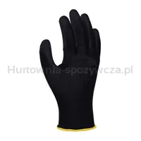 Rękawice Donau Safety Pu Black, Kat. Ii, Rozm. 8, Czarne - 2