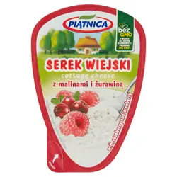 Piątnica Serek Wiejski Z Malinami I Żurawiną 150G