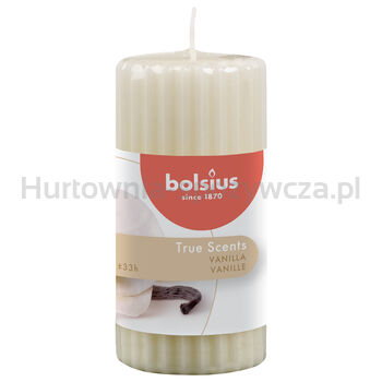 Świeca Bolsius Pieńkowa Zapachowa 120/58 True Scents Wanilia