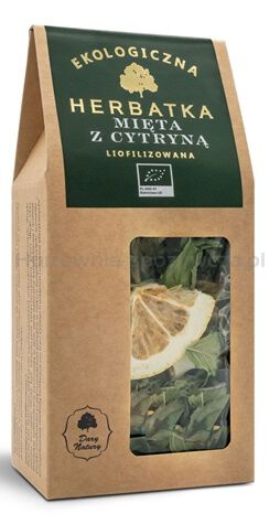 Herbatka Liofilizowana Mięta Z Cytryną Bio 25 G - Dary Natury [BIO]