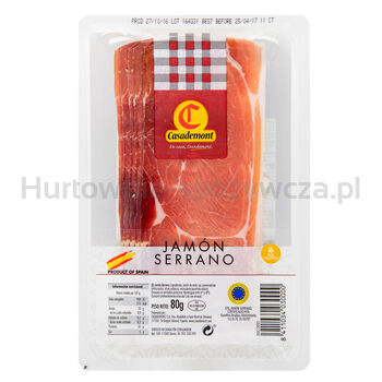 Casademont Szynka Jamon Serrano Plastry 80 G 