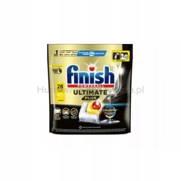 Finish Kapsułki Do Zmywarki Ultimate Plus Lemon 28 Szt.