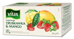 Vitax Herbata Inspirations TRUSKAWKA I MANGO, 20 torebek