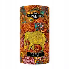Adalberts Herbata czarna liśćiasta 100 g z dodatkiem przypraw MASALA w puszce kartonowej typu tuba