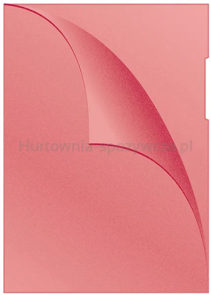 Q-Connect Obwoluta typu L, PP, A4, groszkowa, 120mikr., 100szt., czerwona 