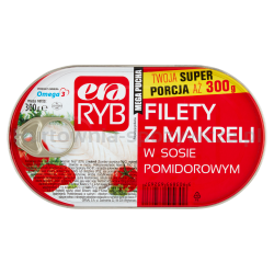 Era Ryb Filety Z Makreli W Sosie Pomidorowym Eo 300 G