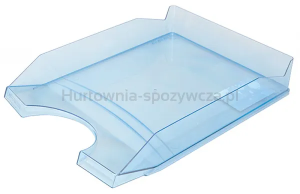 Szufladka na biurko OFFICE PRODUCTS, polistyren/PP, A4, transparentna niebieska
