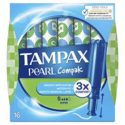Tampax Pearl Compak Super Tampony Z Aplikatorem 16 Szt.