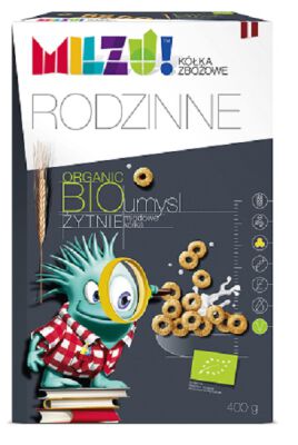 Kółka Żytnio - Owsiane Miodowe "Umysł" Bio (2 X 200 G) 400 G - Milzu [BIO]