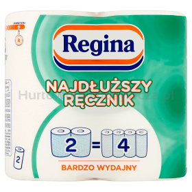 Regina Najdłuższy Ręcznik Biały 2 Rolki