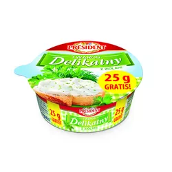 President Delikatny Twaróg z Ziołami 150g+25g