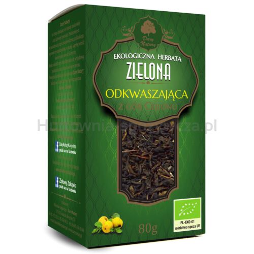 Herbata Zielona Odkwaszająca Bio 80 G - Dary Natury [BIO]