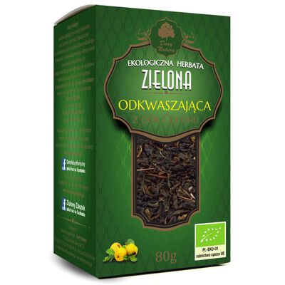 Herbata Zielona Odkwaszająca Bio 80 G - Dary Natury [BIO]