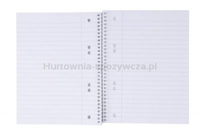 Kołonotatnik OFFICE PRODUCTS, A5, w linie, 80 kart., 70gsm, granatowy